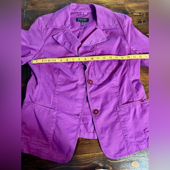 Escada Sport - Blazer, made in Italy. Purple, size 42/ US 10. - Picture 6 of 8